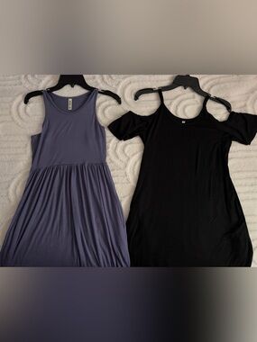 Set of 2 Women’s Maxi Dresses, Sz S, EUC, Summer Spring Vacation Casual Dresses